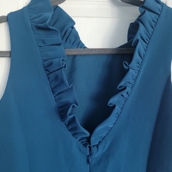 NEW CAMILYN BETH Maxi Dress Teal The Alexandria Gown Sleeveless Size 2 - Picture 7 of 7